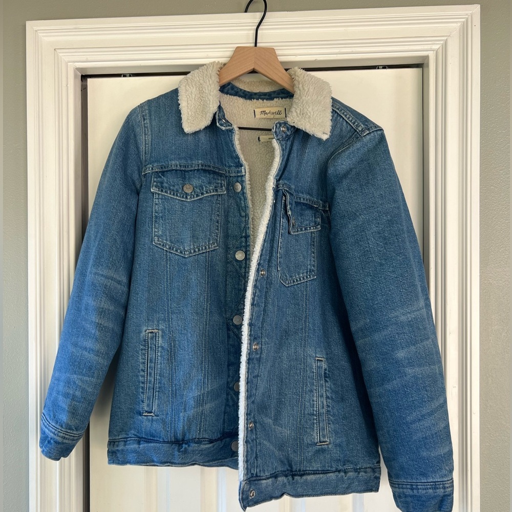 Madewell Denim Jacket with Sherpa Lining